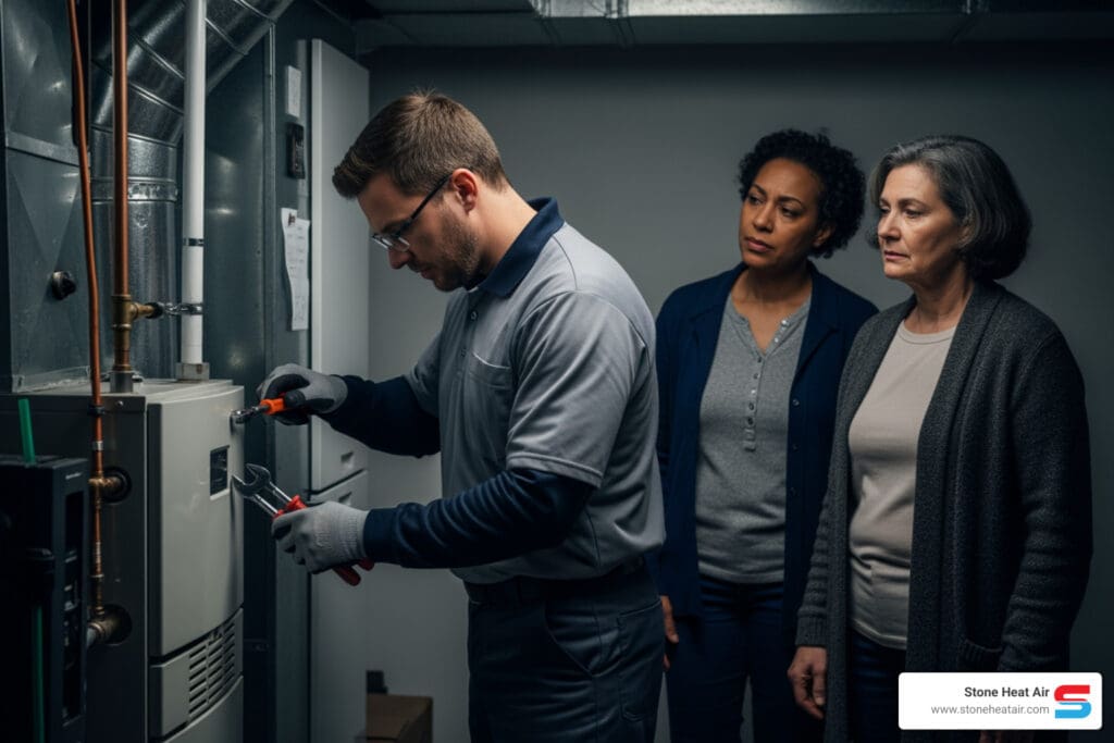 emergency heating repair in applegate or